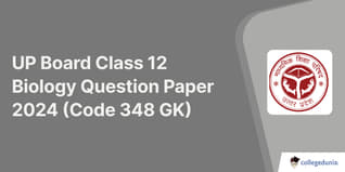 UP Board Class 12 Biology Question Paper 2024 (Code 348 GK) Available-  Download Solution PDF with Answer Key